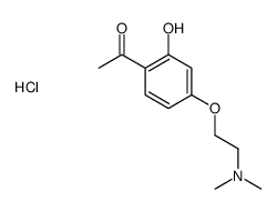 2-(4-acetyl-3-hydroxyphenoxy)ethyl-dimethylazanium,chloride结构式