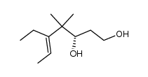 (3S,5E)-5-Ethyl-4,4-dimethyl-5-heptene-1,3-diol结构式