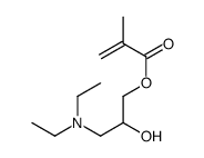 Methacrylic acid 3-diethylamino-2-hydroxypropyl ester结构式