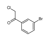 1-(3-bromophenyl)-2-chloroethanone结构式