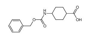 Cyclohexanecarboxylic acid, 4-[[(phenylmethoxy)carbonyl]amino]- (9CI) structure