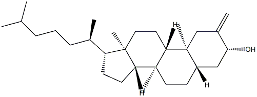 2-Methylene-5α-cholestan-3β-ol结构式