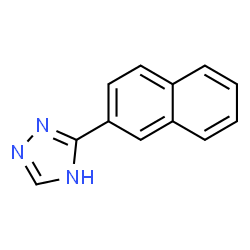 3-naphthalen-2-yl-1H-[1,2,4]triazole结构式