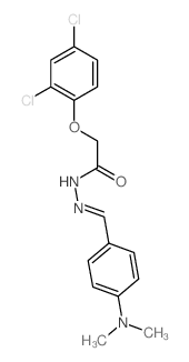 Acetic acid,2-(2,4-dichlorophenoxy)-, 2-[[4-(dimethylamino)phenyl]methylene]hydrazide structure