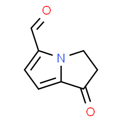 1H-Pyrrolizine-5-carboxaldehyde, 2,3-dihydro-1-oxo- (9CI)结构式