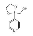 1,3-Dioxolane-2-methanol,2-(4-pyridinyl)- structure