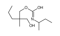[2-(hydroxymethyl)-2-methylpentyl] N-butan-2-ylcarbamate结构式