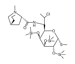 2,3,4-Tris-O-(trimethylsilyl) 7-Epi Clindamycin结构式