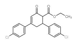 ETHYL 4,6-BIS(4-CHLOROPHENYL)-2-OXO-3-CYCLOHEXENE-1-CARBOXYLATE structure