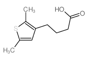 3-Thiophenebutanoicacid, 2,5-dimethyl-结构式