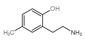 Phenol, 2-(2-aminoethyl)-4-methyl- (9CI)结构式