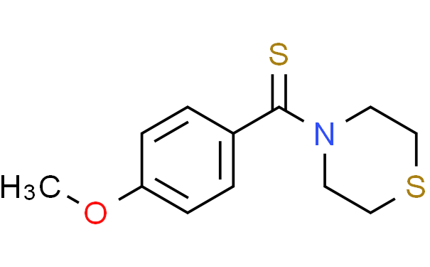 (4-​methoxyphenyl)​-​4-​thiomorpholinyl-Methanethione structure