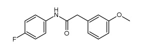N-(4-fluorophenyl)-2-(3-methoxyphenyl)acetamide结构式