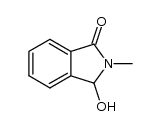 3-Hydroxy-2-methyl-2,3-dihydro-isoindol-1-one结构式