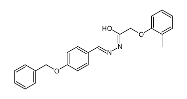 2-(2-methylphenoxy)-N-[(E)-(4-phenylmethoxyphenyl)methylideneamino]acetamide结构式