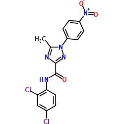 N-(2,4-Dichlorophenyl)-5-methyl-1-(4-nitrophenyl)-1H-1,2,4-triazole-3-carboxamide Structure