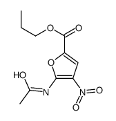 propyl 5-acetamido-4-nitrofuran-2-carboxylate结构式