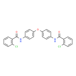 N,N'-[oxybis(4,1-phenylene)]bis(2-chlorobenzamide)结构式