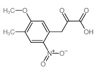 3-(5-methoxy-4-methyl-2-nitro-phenyl)-2-oxo-propanoic acid结构式