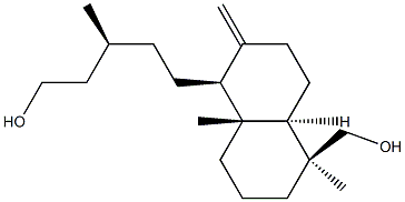 (1S,4aα,γS)-Decahydro-5β-hydroxymethyl-γ,5,8aβ-trimethyl-2-methylene-1-naphthalene-1-pentanol结构式