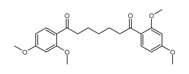 1,7-Bis(2,4-dimethoxyphenyl)heptan-1,7-dion Structure