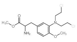 Alanine, 3-[3-[bis (2-chloroethyl)amino]-4-methoxyphenyl]-, methyl ester, dihydrochloride, L-结构式