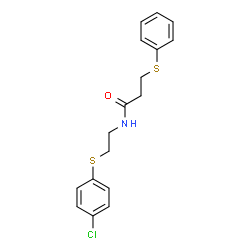 N-(2-[(4-CHLOROPHENYL)SULFANYL]ETHYL)-3-(PHENYLSULFANYL)PROPANAMIDE picture