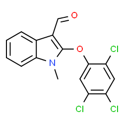 1-Methyl-2-(2,4,5-trichlorophenoxy)-1H-indole-3-carbaldehyde structure