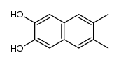 6,7-dimethyl-naphthalene-2,3-diol结构式