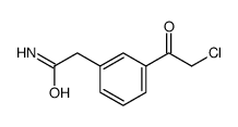 Benzeneacetamide, 3-(chloroacetyl)- (9CI) Structure