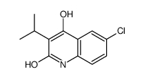 6-chloro-4-hydroxy-3-propan-2-yl-1H-quinolin-2-one结构式