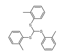 Tris-(o-tolylmercapto)-methan结构式