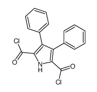 3,4-diphenyl-1H-pyrrole-2,5-dicarbonyl chloride结构式