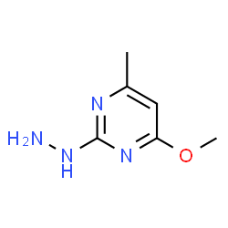 2-hydrazino-4-methoxy-6-methyl-pyrimidine结构式