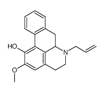 N-Allyl-1-hydroxy-2-methoxy-noraporphin Structure