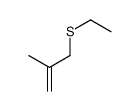 3-ethylsulfanyl-2-methylprop-1-ene结构式