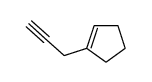 1-prop-2-ynylcyclopentene结构式