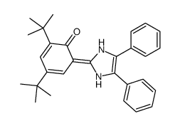 2,4-ditert-butyl-6-(4,5-diphenyl-1,3-dihydroimidazol-2-ylidene)cyclohexa-2,4-dien-1-one Structure