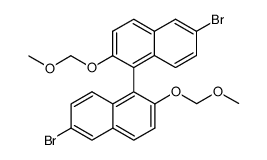 (R)-(+)-6,6'-DIBROMO-2,2'-BIS(METHOXYMETHOXY)-1,1'-BINAPHTHYL structure