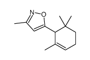 3-methyl-5-(2,6,6-trimethyl-2-cyclohexen-1-yl)isoxazole结构式