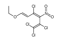 1,1,2,4-tetrachloro-6-ethoxy-3-nitrohexa-1,3,5-triene Structure