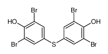 2,6-dibromo-4-(3,5-dibromo-4-hydroxyphenyl)sulfanylphenol Structure