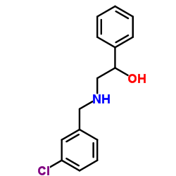 2-[(3-Chlorobenzyl)amino]-1-phenylethanol结构式