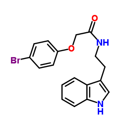 2-(4-Bromophenoxy)-N-[2-(1H-indol-3-yl)ethyl]acetamide Structure