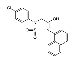 2-(4-chloro-N-methylsulfonylanilino)-N-naphthalen-1-ylacetamide Structure