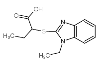2-(1-乙基-1H-苯并咪唑-2-磺酰基)-丁酸结构式
