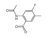 acetic acid-(5-fluoro-4-methyl-2-nitro-anilide) Structure