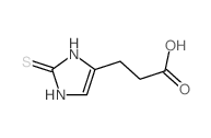 3-(2-sulfanylidene-1,3-dihydroimidazol-4-yl)propanoic acid Structure
