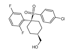 [4-(4-Chloro-benzenesulfonyl)-4-(2,5-difluoro-phenyl)-cyclohexyl]-methanol Structure