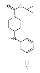 1,1-dimethylethyl 4-[(3-cyanophenyl)amino]-1-piperidinecarboxylate Structure